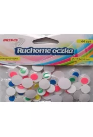 Brewis Ruchome oczka z kolorowymi �renicami 44 szt.
