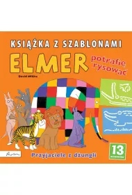 Elmer Ksi��ka z szablonami Potrafi� rysowa� Przyjaciele z d�unglii