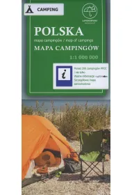 Polska. Mapa camping�w w skali 1:1 000 000