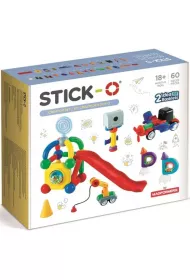 STICK-O Zestaw konstrukcyjny 60 elementw Magformers