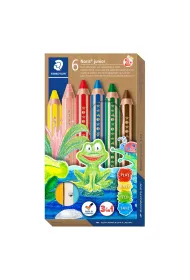 Staedtler Kredki BUDDY Jumbo, w drewnianej obudowie, dla najm�odszych dzieci, 6 kolor�w