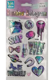 Stnux Naklejki rainbow hologram - Unicorn