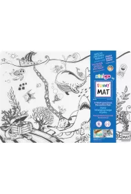 Funny Mat Transparent - Podwodny �wiat. Mata do kolorowania wielokrotnego u�ytku Strigo