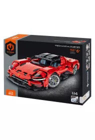 Klocki  model 1:14 auto czerwone 1131 element�w