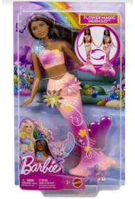 Barbie. Syrenka Rozkwitaj�ce kwiaty Lalka brunetka Mattel