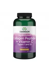 Swanson Hydrolizowany kolagen I i III + C Suplement diety 250 tab.