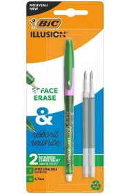D�ugopis �elowy Illusion 0,7mm zielony 1+2 szt BIC