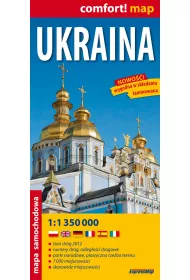 Ukraina laminowana mapa samochodowa 1:1 350 000