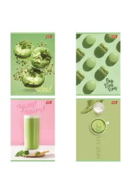 St. Majewski Zeszyt A5 60 kartek linia. Ok�adka laminowana lakier miejscowy UV 70 g/m2. Green Delicious