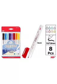 Mp Main Paper Markery z podw�jn� lini� 8 kolor�w