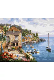 Twoje Hobby Malowanie po numerach - Jezioro Como 40x50cm