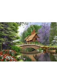 Puzzle 1000 el. Chata nad rzek� Castorland