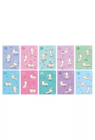 Elanders Zeszyt A5 Cute Dogs kratka 16 kartek 10 szt.