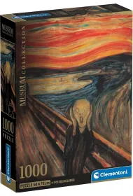 Puzzle 1000 el. Compact Museum L'Urlo Di Munch Clementoni