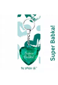 Be-Happy Gifts Brelok serce Super Babka!