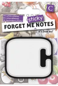 If Forget me sticky. Notes kart samoprzylepne litera C