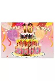 Pan Dragon Karnet B6 Urodziny 18