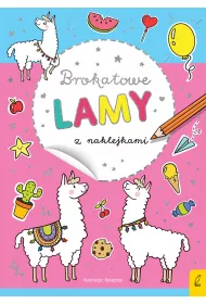 Brokatowe lamy z naklejkami