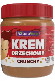 NaturaVena Krem orzechowy crunchy 100 % bez dodatku soli i cukr�w 340 g