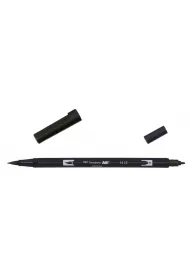 Tombow Flamaster dwustronny akwarelowy black 6 szt.