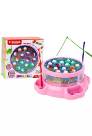 Gra �owienie rybek r�owa LeanToys