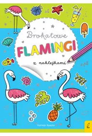 Brokatowe flamingi z naklejkami
