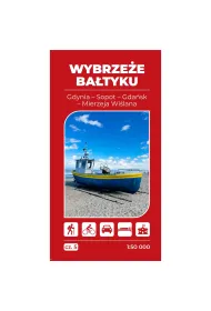 Mapa turystyczna Wybrze�e Ba�tyku 5 Gda�sk Gdynia Sopot Mierzeja Wi�lana 1:50 000