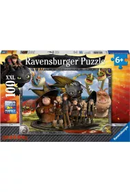 Puzzle 100 el. Dragons - Bezz�bni i Przyjaciele Ravensburger