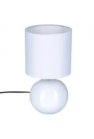 Atmosphera Lampka stoowa Timeo Biaa 25 cm