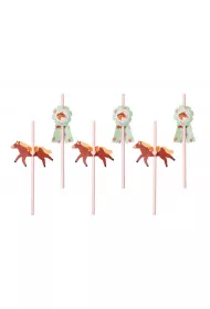 PartyDeco S�omki konie 19.5cm 6 szt.