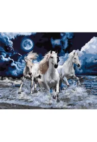 Uczta Wyobra�ni Malowanie po numerach - �nie�nobia�a trojka 40x50cm