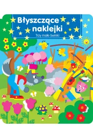 B�yszcz�ce naklejki. Trzy ma�e �winki