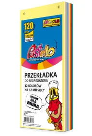 Pastello Przek�adka do segregatora 1/3 A4 120K 12 kolor�w
