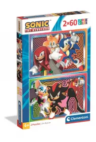 Puzzle 2x60 el. SuperColor. Sonic Clementoni
