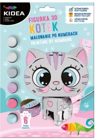 Malowanie po numerach - Figurka 3D Kotek Derform