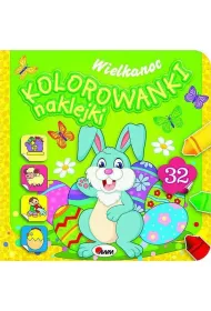 Wielkanoc. Kolorowanki, naklejki