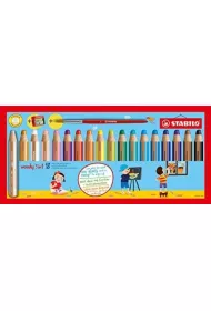 Stabilo Kredki Woody 3w1 + temper�wka 18 kolor�w