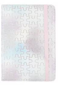 Adar Notes z gumk� A5 linia oprawa twarda pastel metalic fol  584709