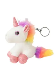 LeanToys Brelok pluszowy bia�y 12cm