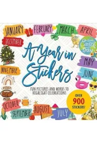 Ksi��ka z naklejkami 900 szt - A Year in Stickers