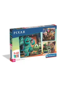 Puzzle 3x48 el. SuperColor. Pixar Clementoni