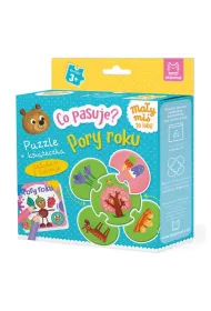 Co pasuje? Pory roku. Puzzle + ksi��eczka