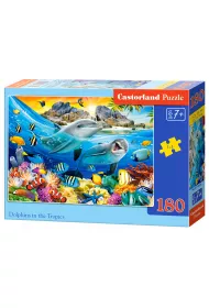 Puzzle 180 el. Dolphins in the Tropics Castorland