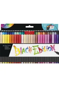 Faber-Castell Pisaki p�dzelkowe black edition 50 kol.