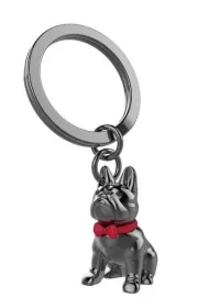Metalmorphose Brelok do kluczy 3D buldog czarny