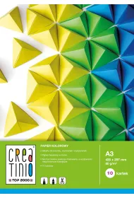 Top-2000 Papier kolorowy Creatino A3 80g 10 kartek