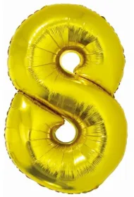 Godan Balon foliowy cyfra 8 z�ota Smart 76cm