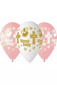 Godan Balony premium hel Chrzest dziewczynki 33cm