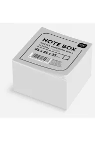 Interdruk Kostka papierowa klejona bia�a 85 x 85 x 35 mm