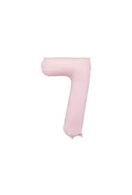 PartyDeco Balon foliowy cyfra 7 jasny r�owy 86cm